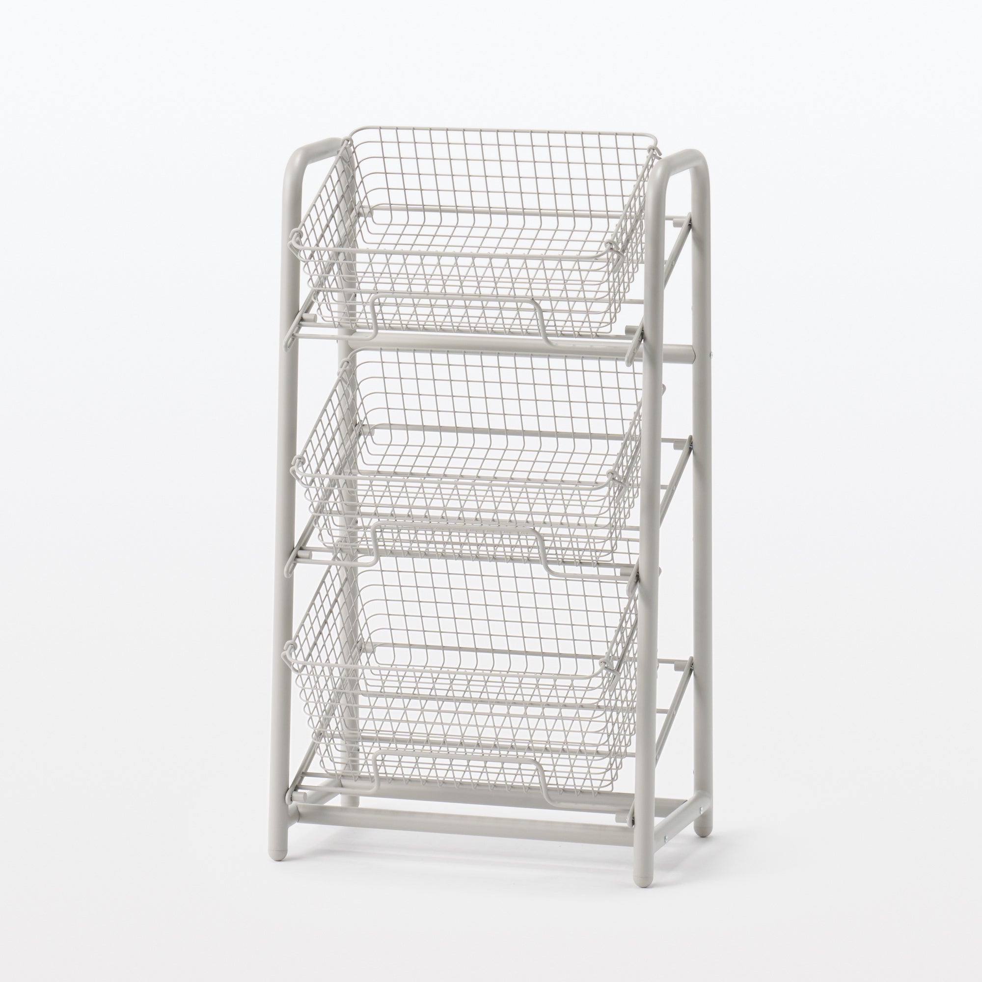 Steel Pipe Storage Rack - Warm Gray