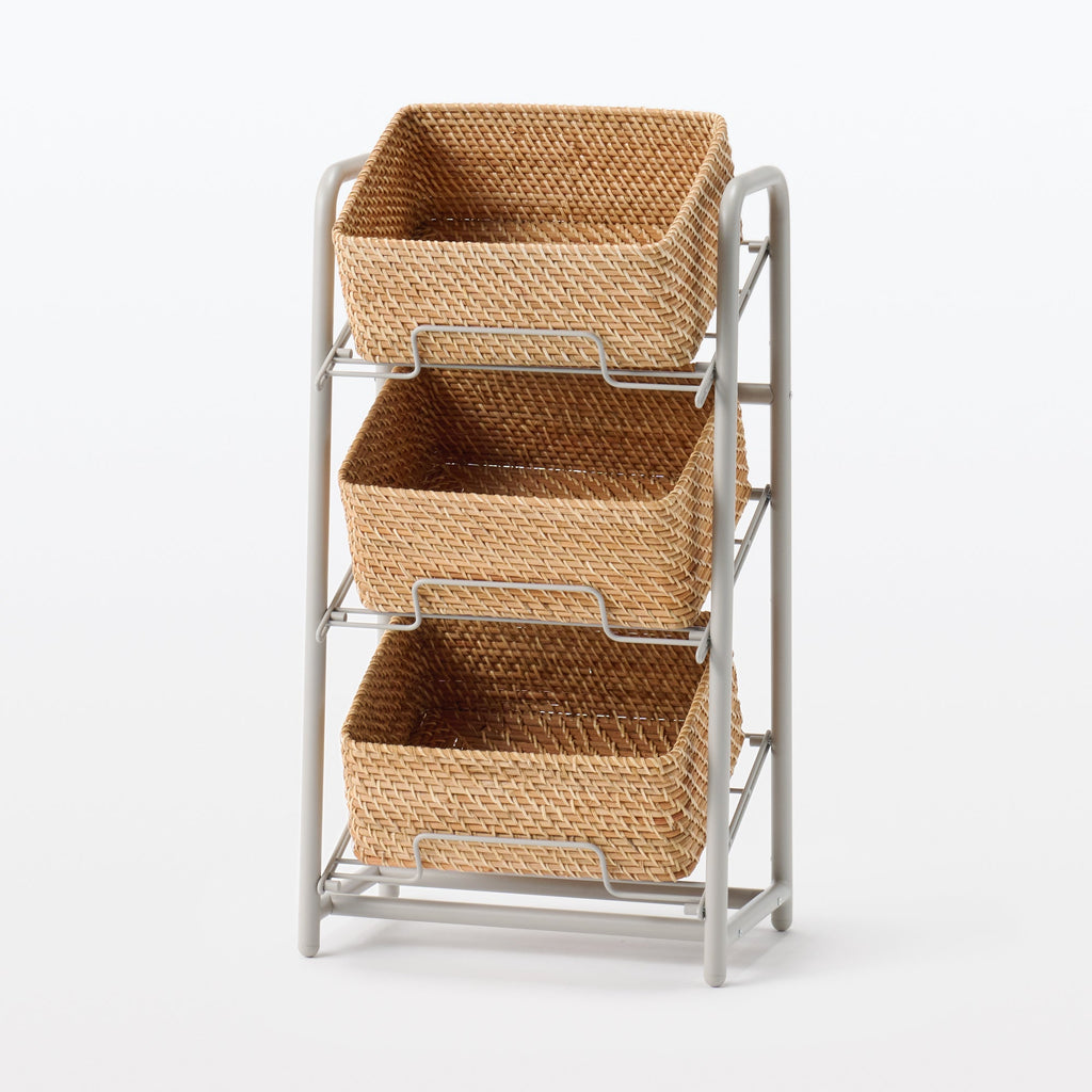 Steel Pipe Storage Rack - Warm Gray