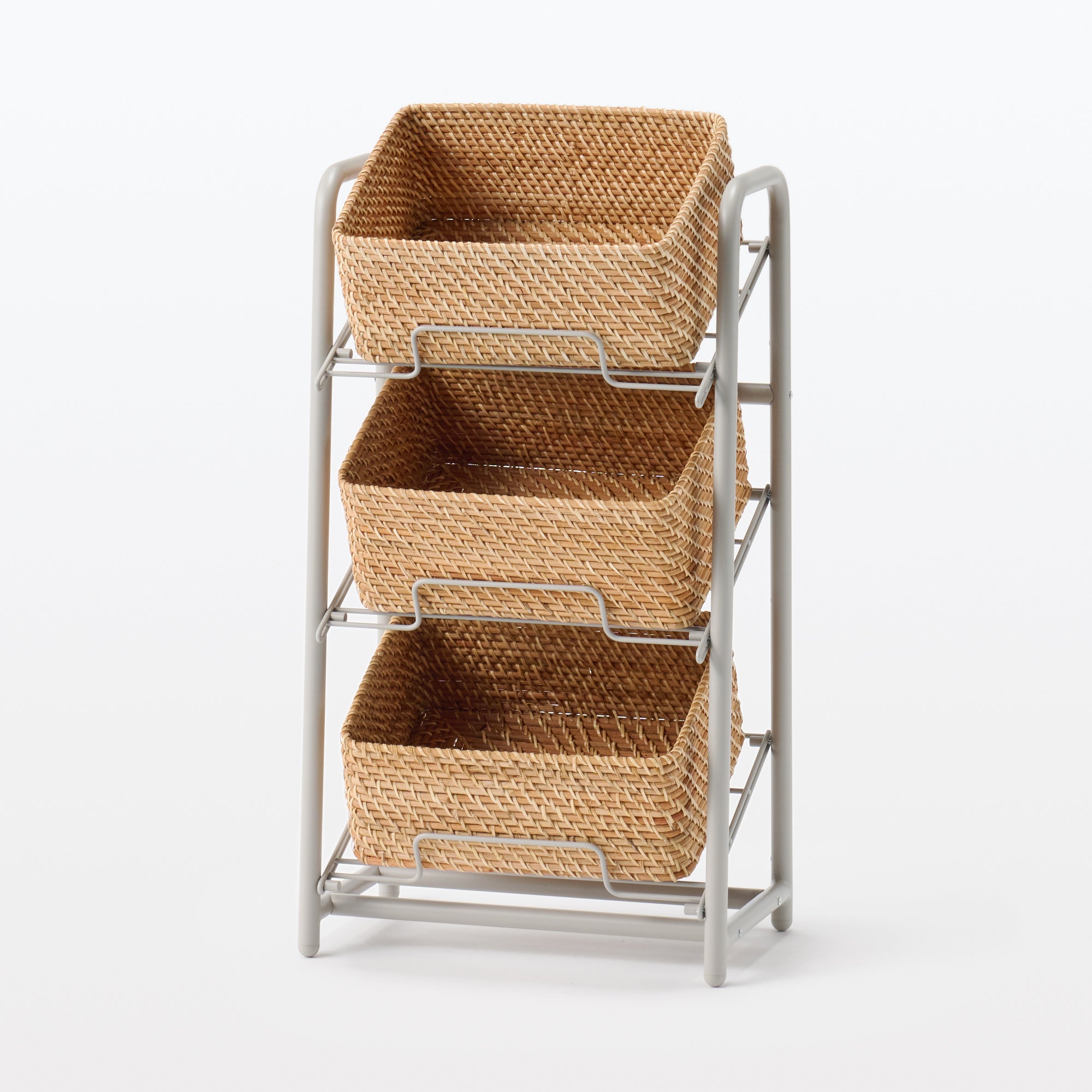 Steel Pipe Storage Rack - Warm Gray