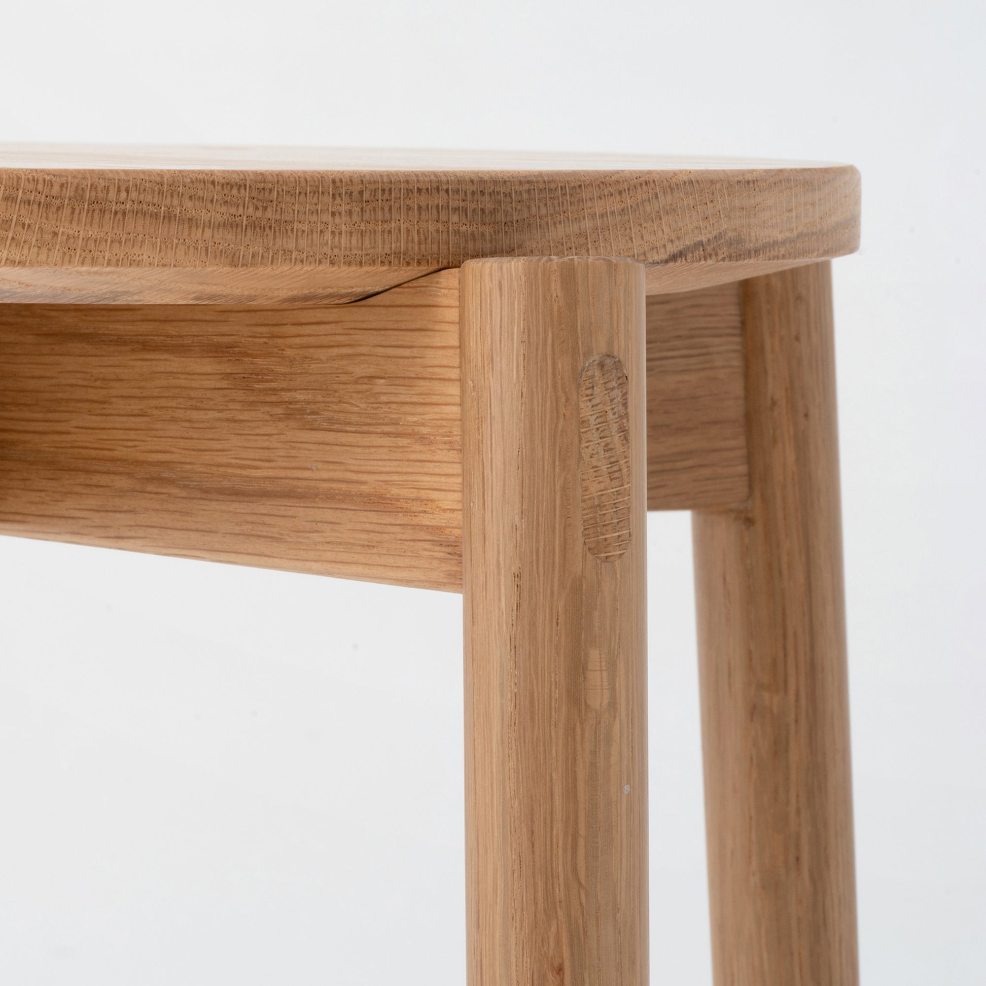 Oak Stackable Round Stool