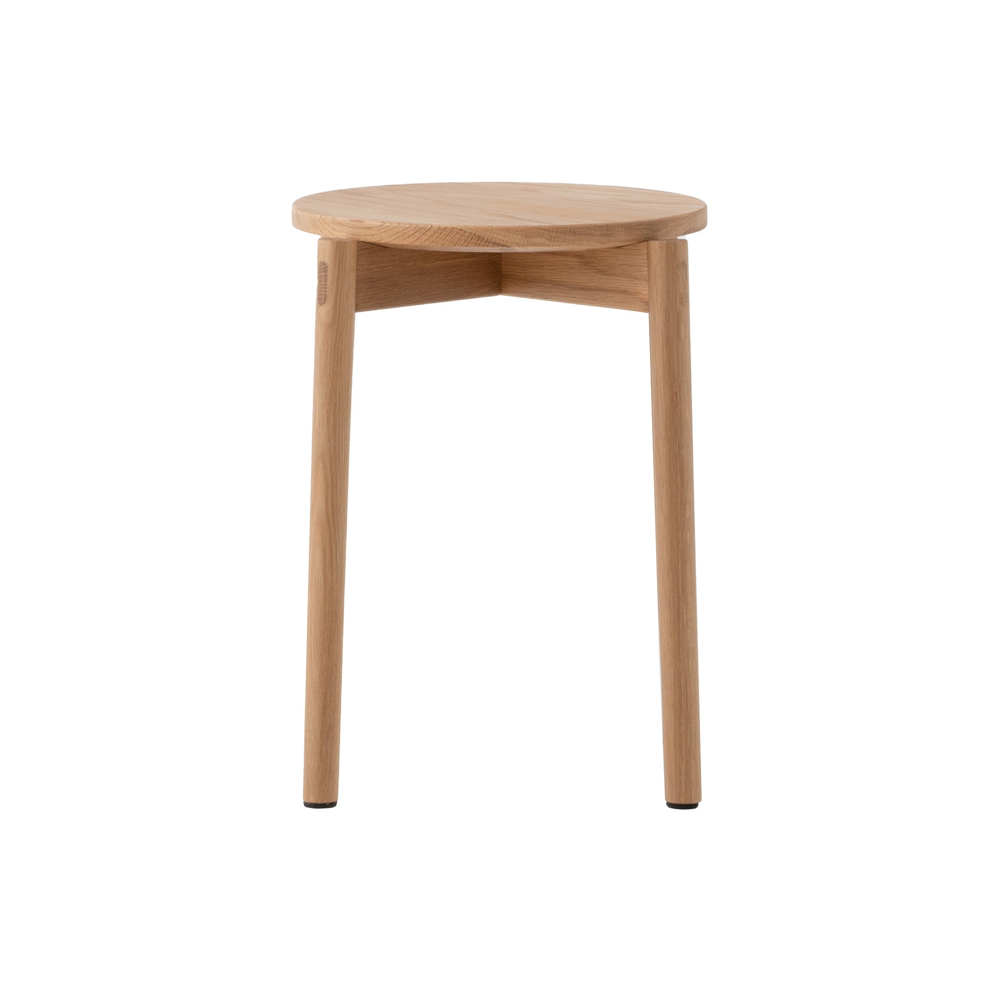 Oak Stackable Round Stool