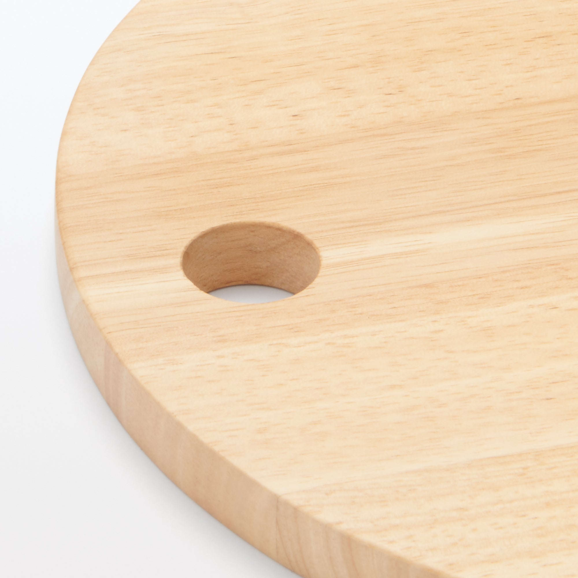 Rubberwood Round Cutting Board - Large