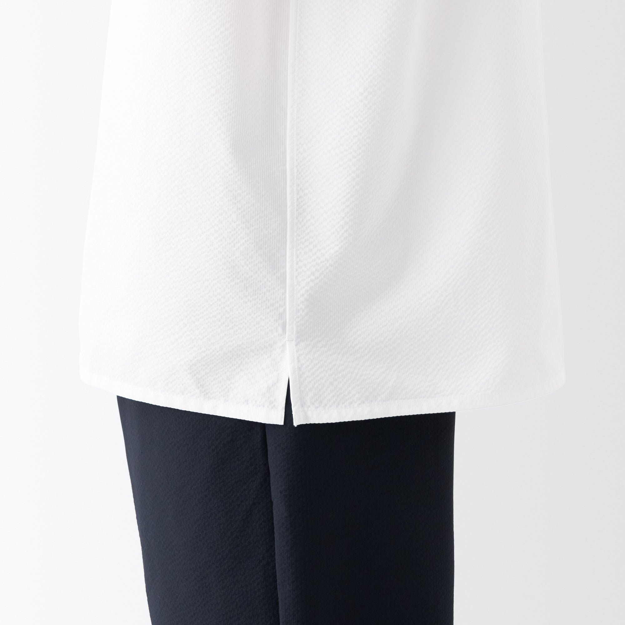 Men's Seersucker Open Collar Short Sleeve Shirt