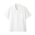 Men's Seersucker Open Collar Short Sleeve Shirt