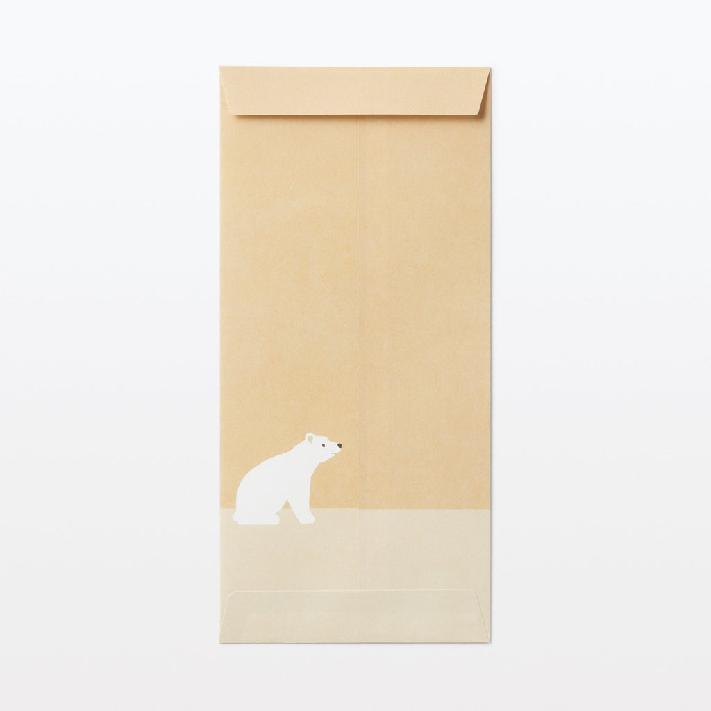 Bamboo Paper Petit Envelope - Large - Polar Bear 3 Pack