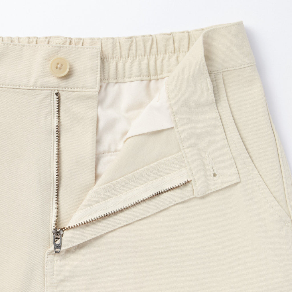 Women's 4-Way Stretch Chino Wide Straight Pants (L 32inch / 80cm)