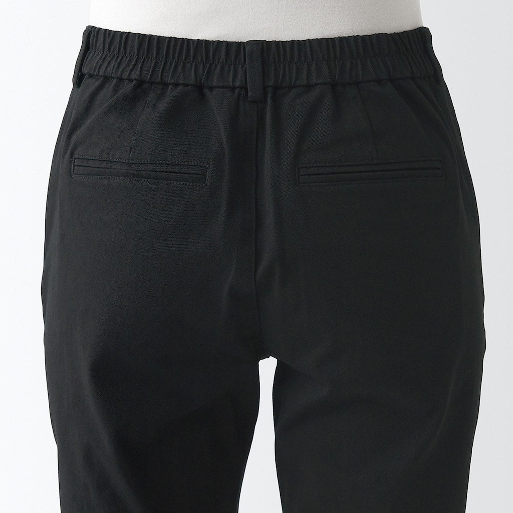 Women's 4-Way Stretch Chino Slim Tapered Pants (L 32inch / 80cm)