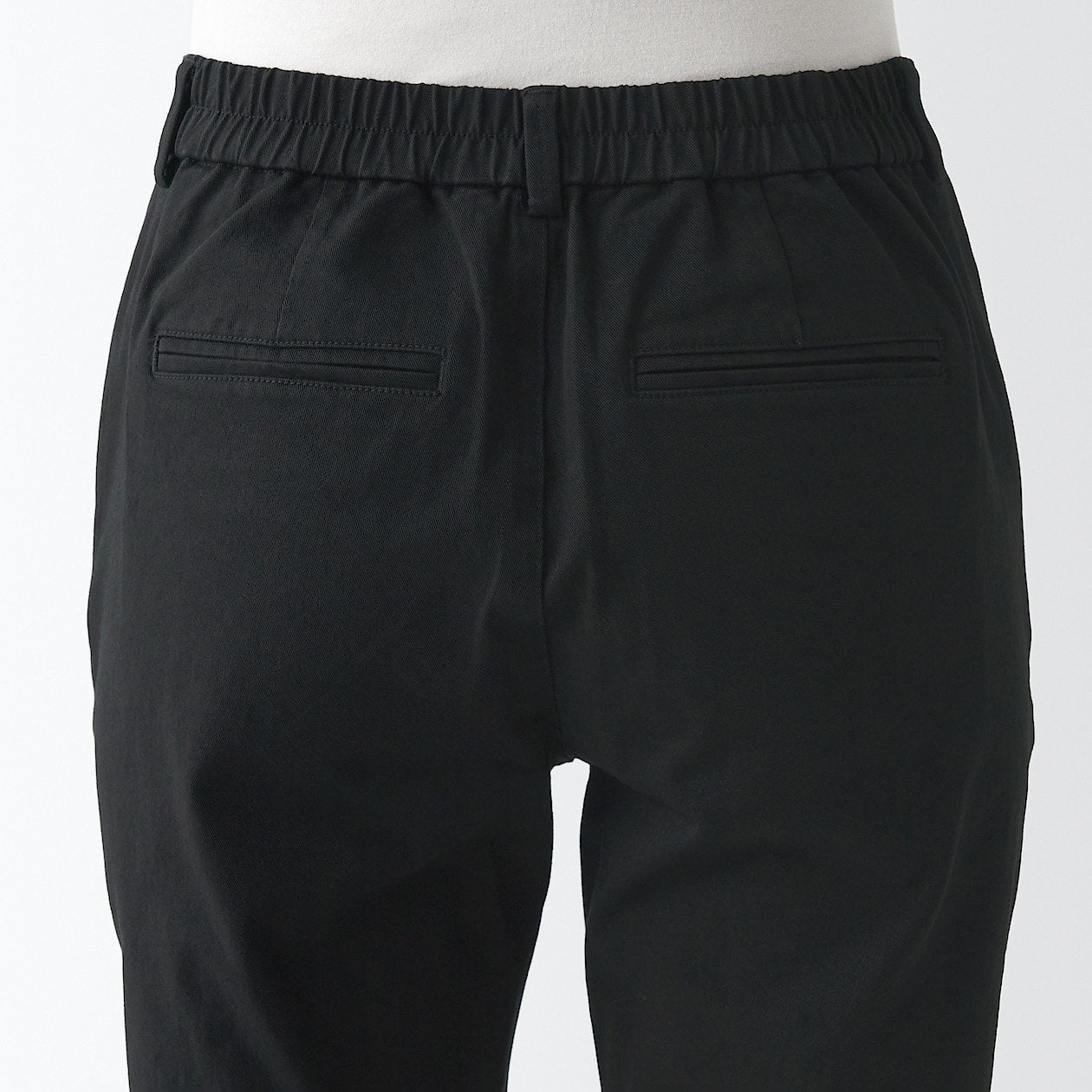 Women's 4-Way Stretch Chino Slim Tapered Pants (L 32inch / 80cm)