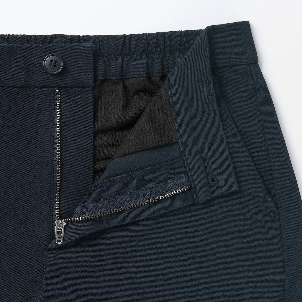 Women's 4-Way Stretch Chino Slim Tapered Pants (L 32inch / 80cm)
