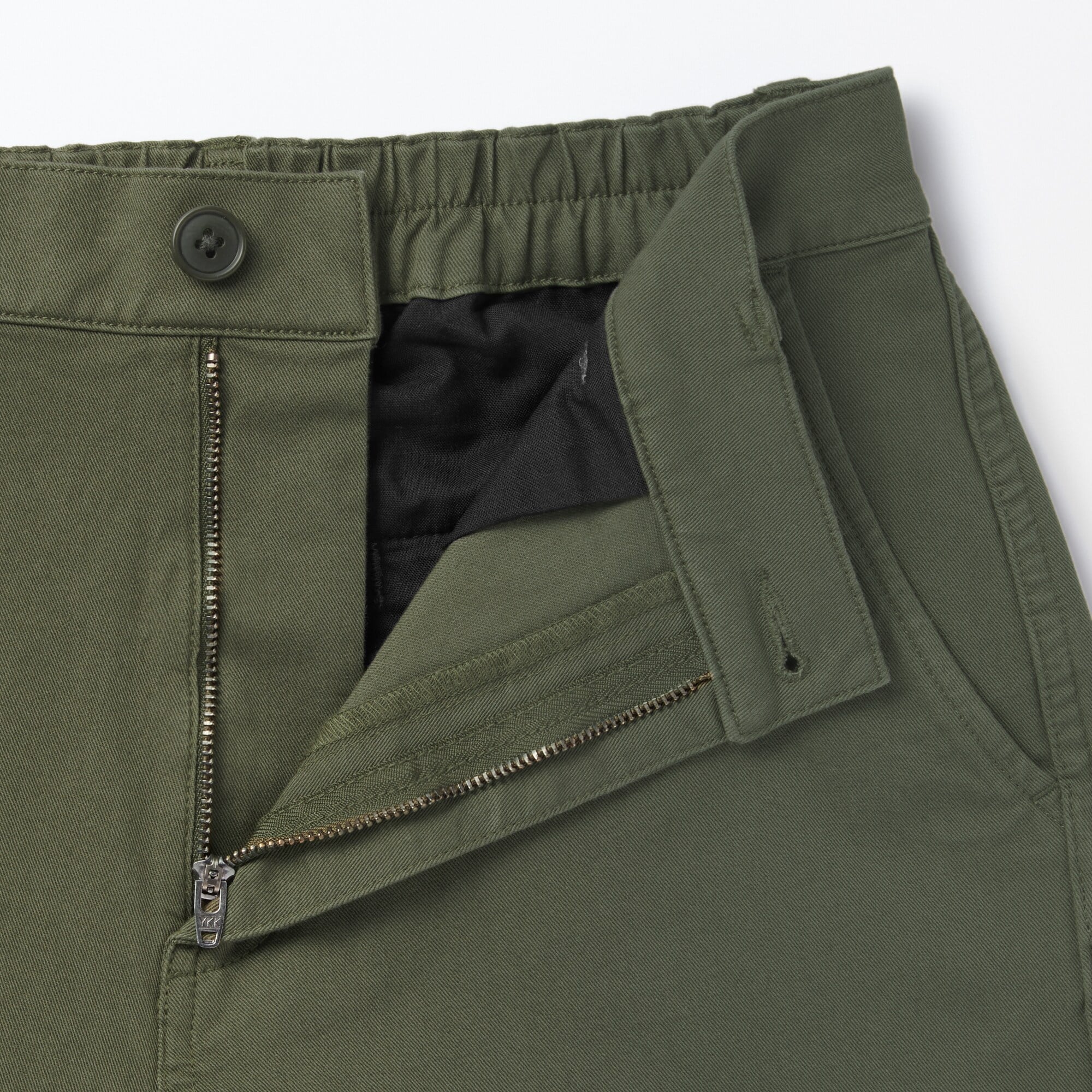 Women's 4-Way Stretch Chino Wide Straight Pants (L 32inch / 80cm)