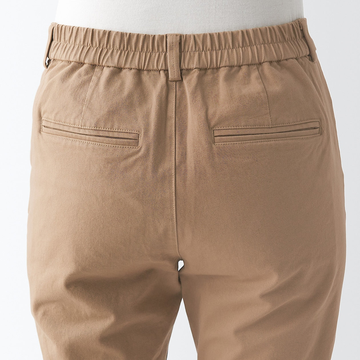 Women's 4-Way Stretch Chino Slim Tapered Pants (L 32inch / 80cm)
