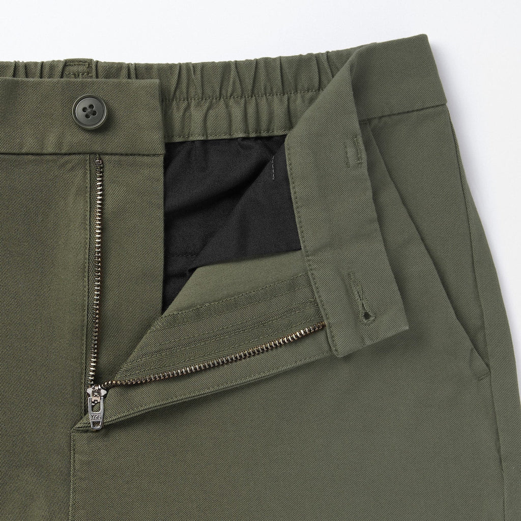 Women's 4-Way Stretch Chino Slim Tapered Pants (L 32inch / 80cm)