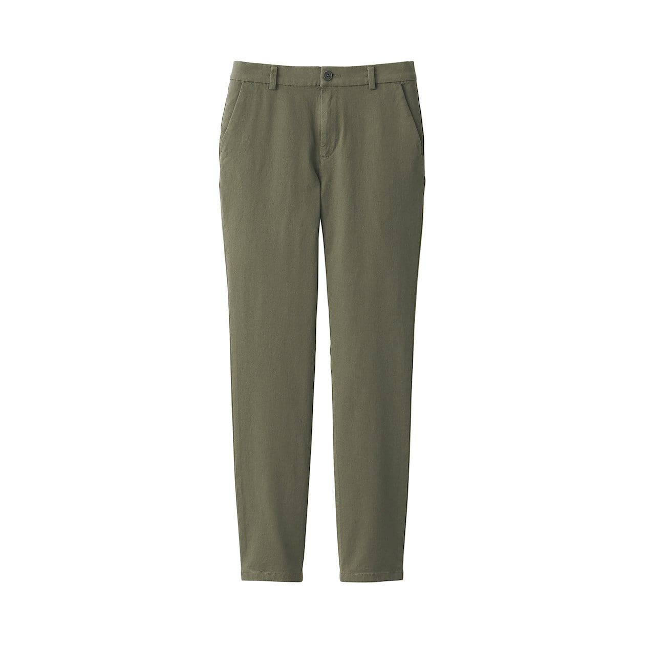 Women's 4-Way Stretch Chino Slim Tapered Pants (L 32inch / 80cm)