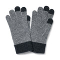 Wool Blend Touchscreen Bicolor Gloves