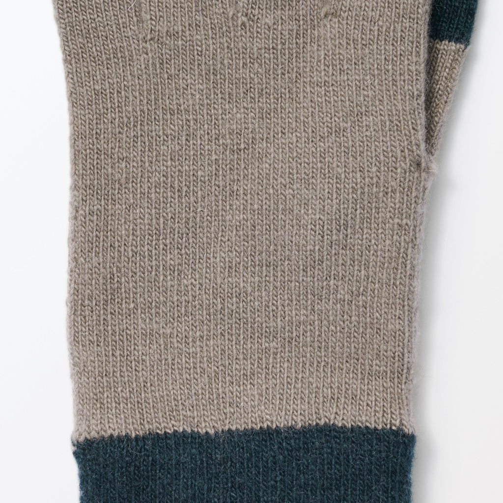 Wool Blend Touchscreen Bicolor Gloves