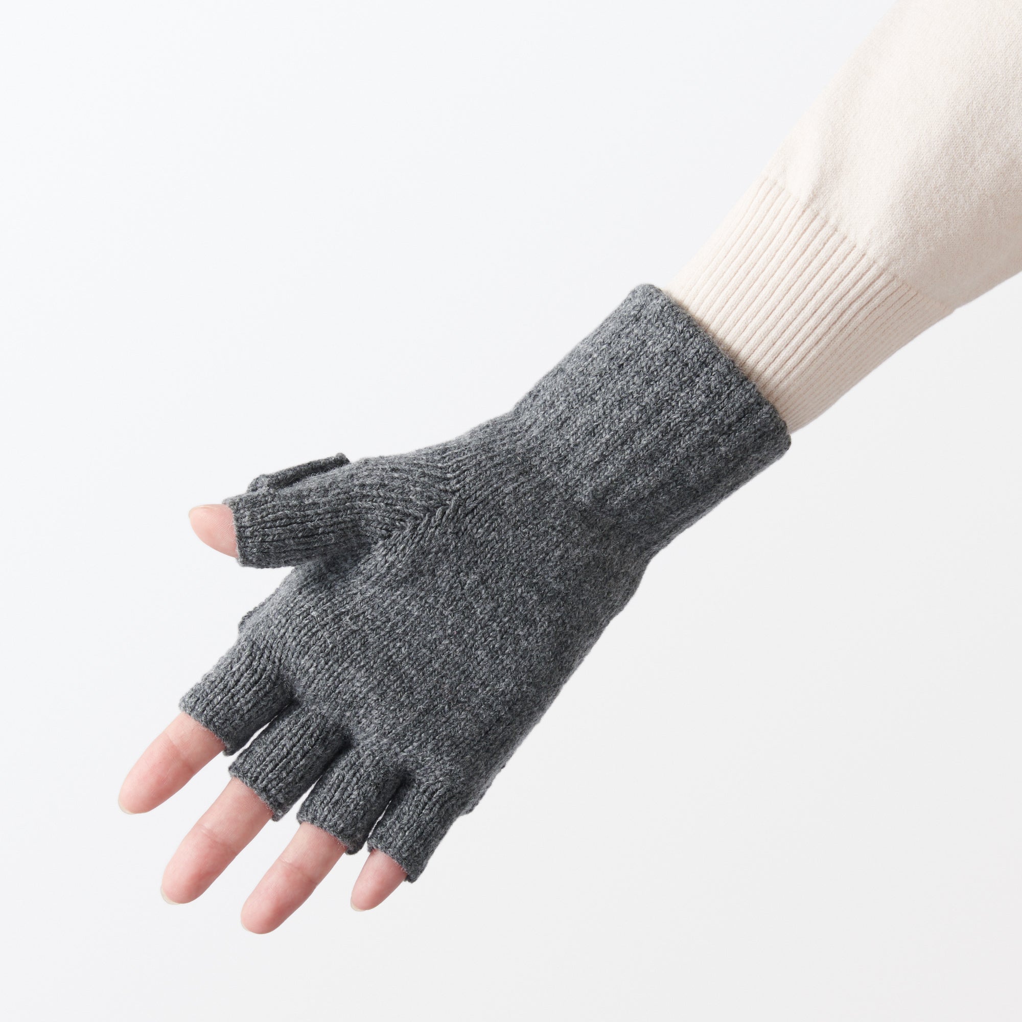 Recycled Polyester Blend Fingerless Gloves