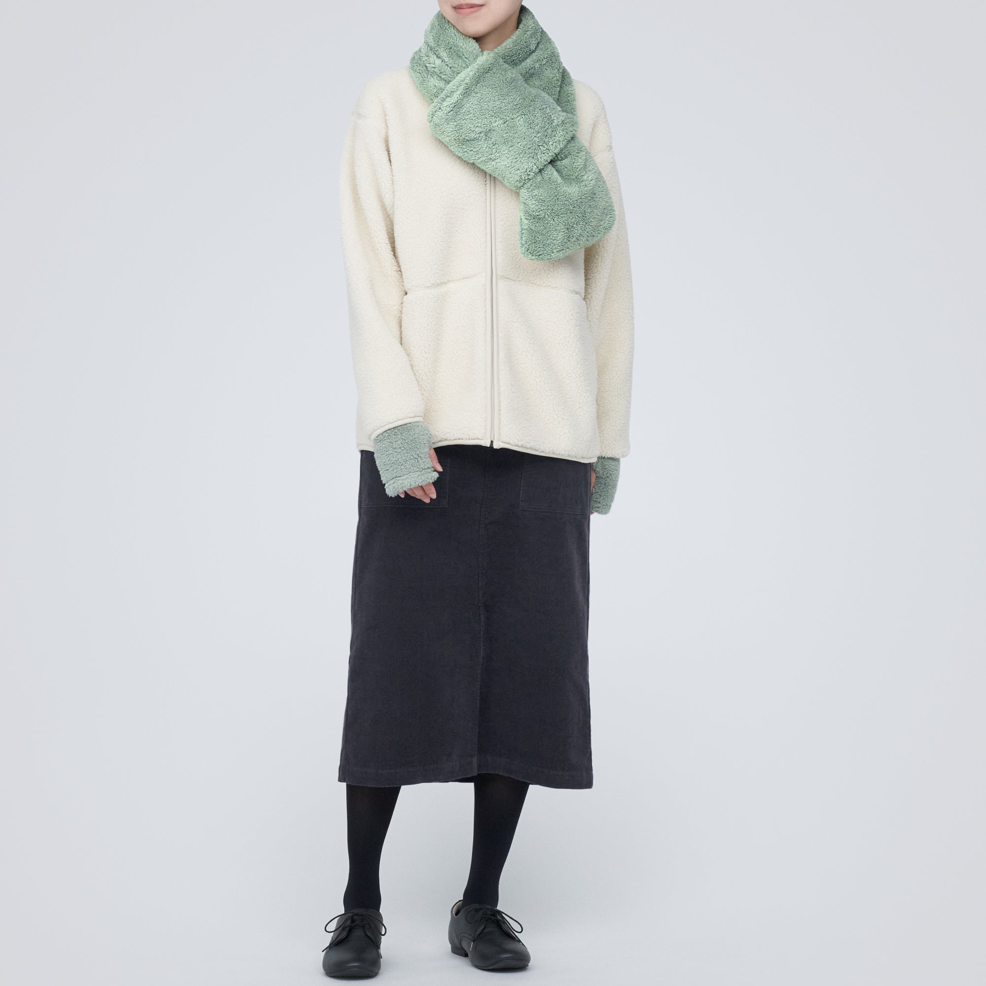 Recycled Polyester Boa Pocketable Stole