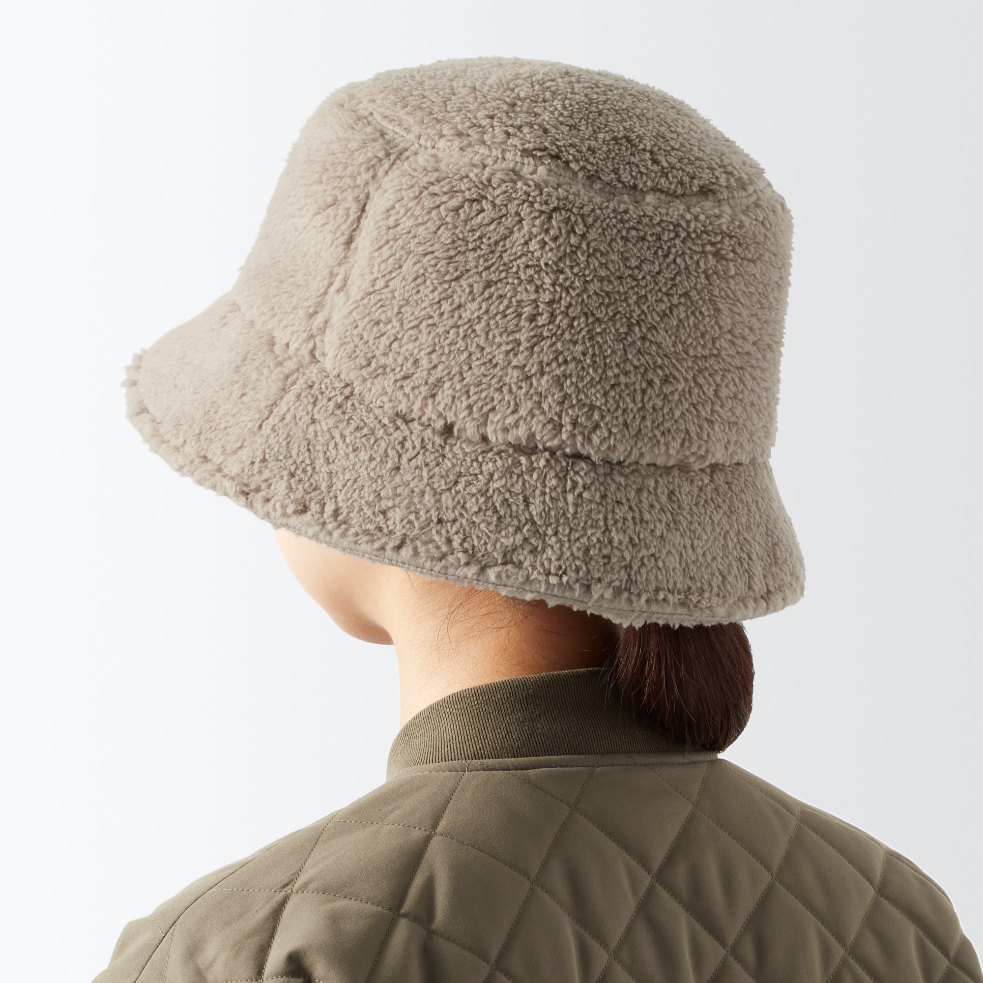 Recycle Polyester Boa Bucket Hat