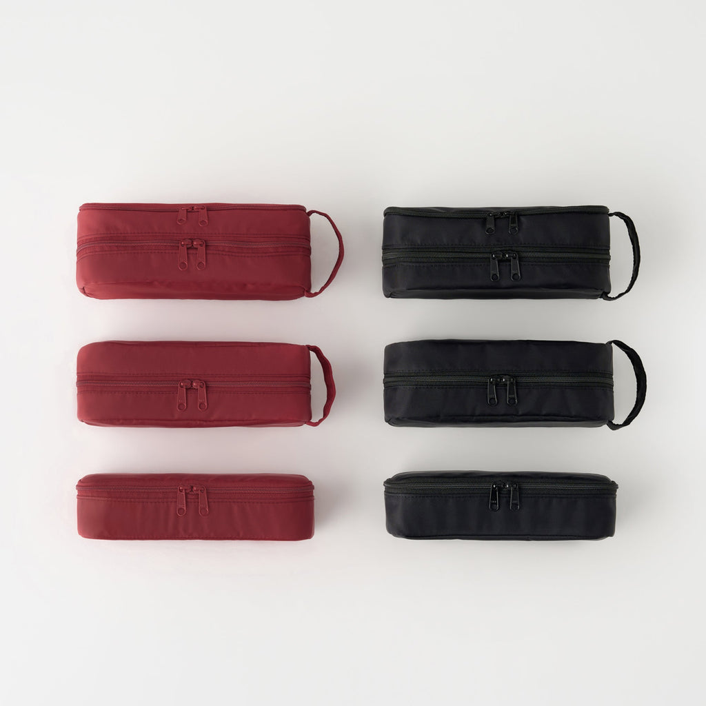 Nylon Pen Case with Window - Black