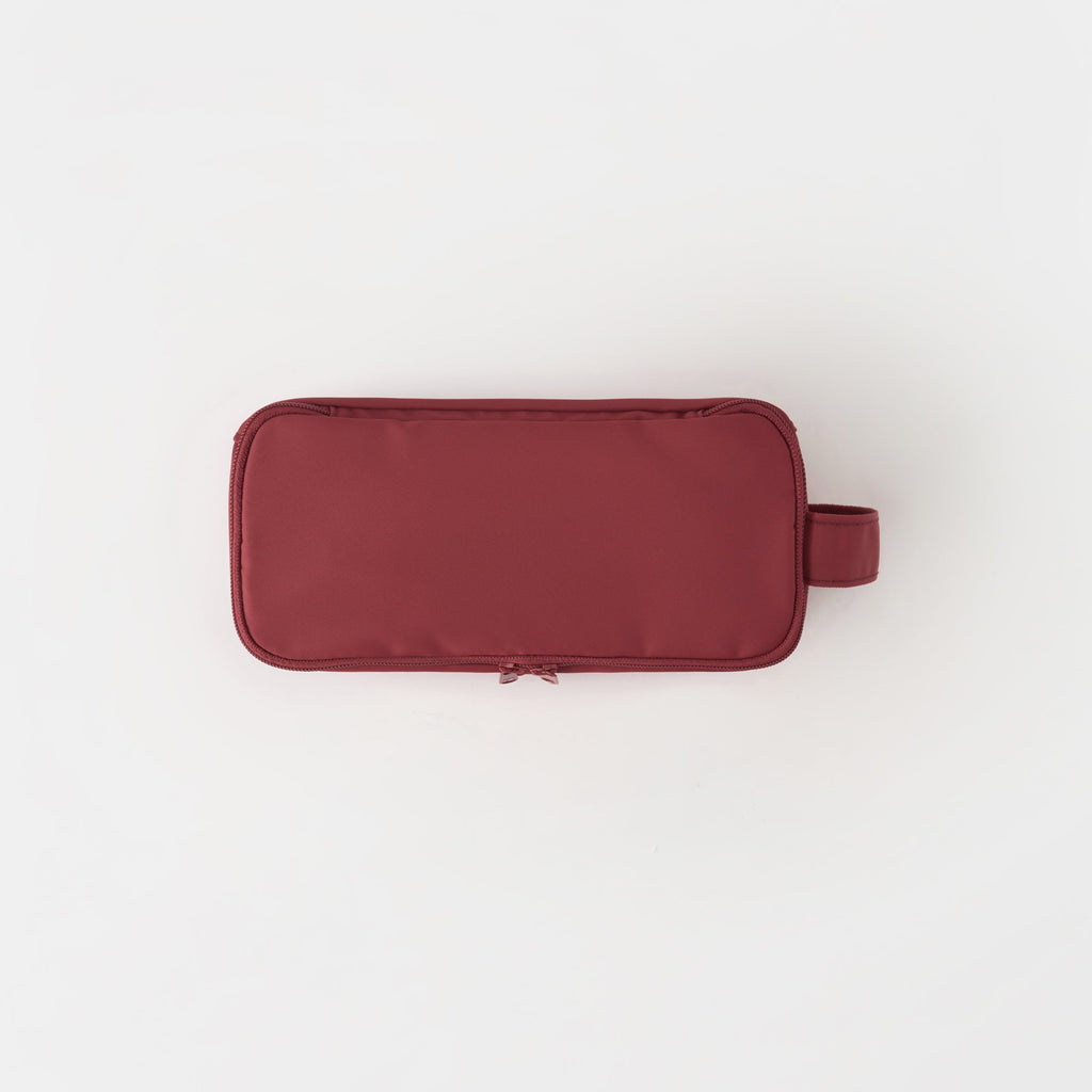 Nylon Pen Case with Window - Red