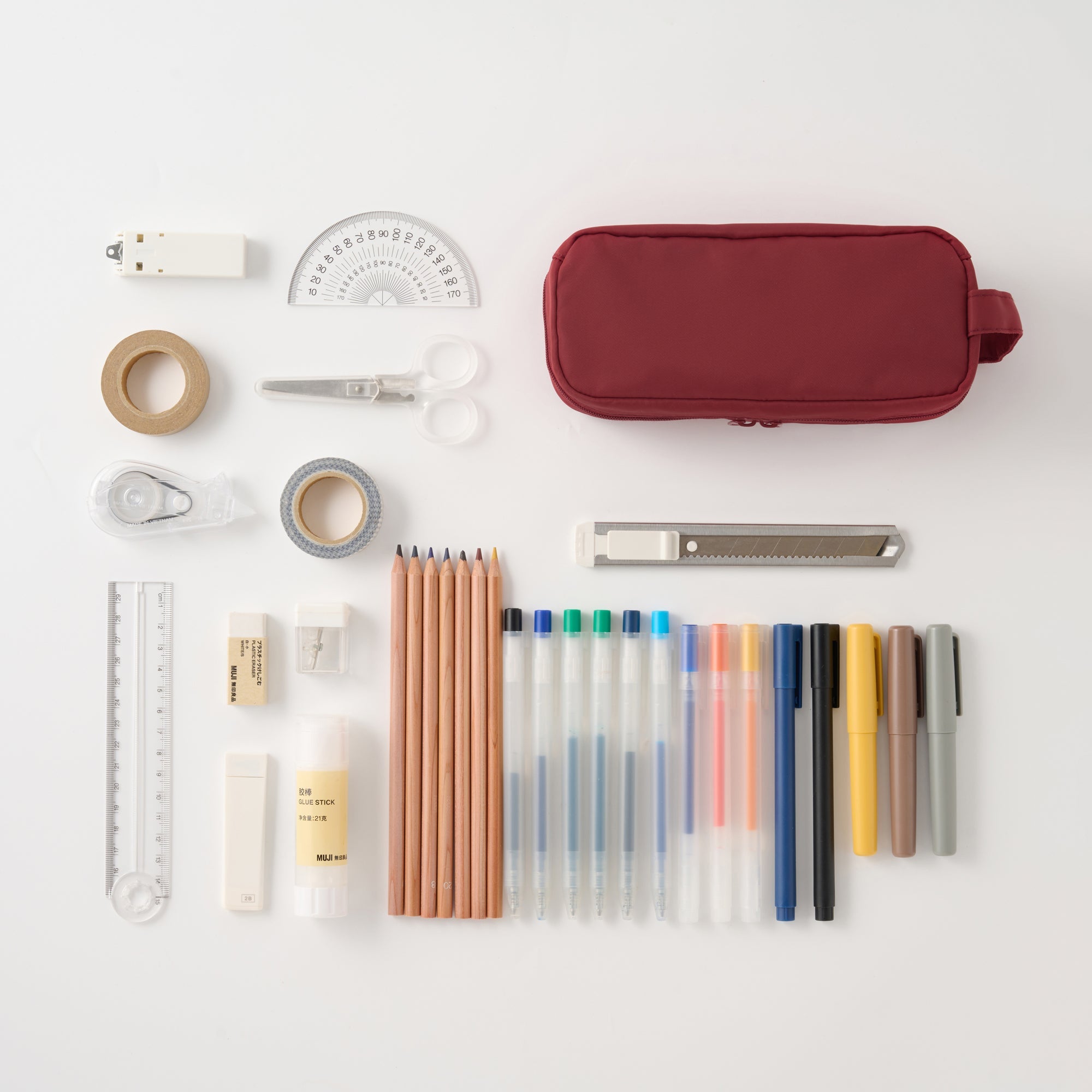 Nylon Pen Case with Handle - Black