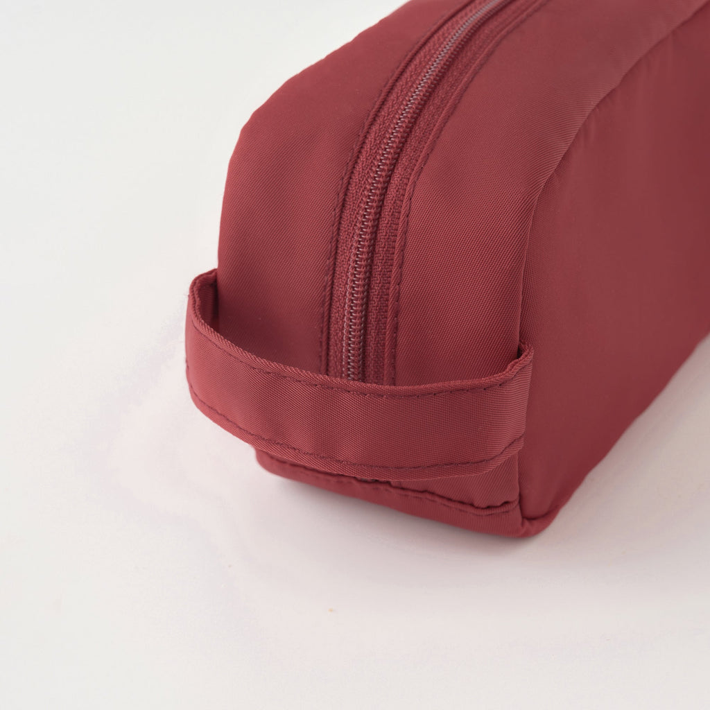 Nylon Pen Case with Handle - Red