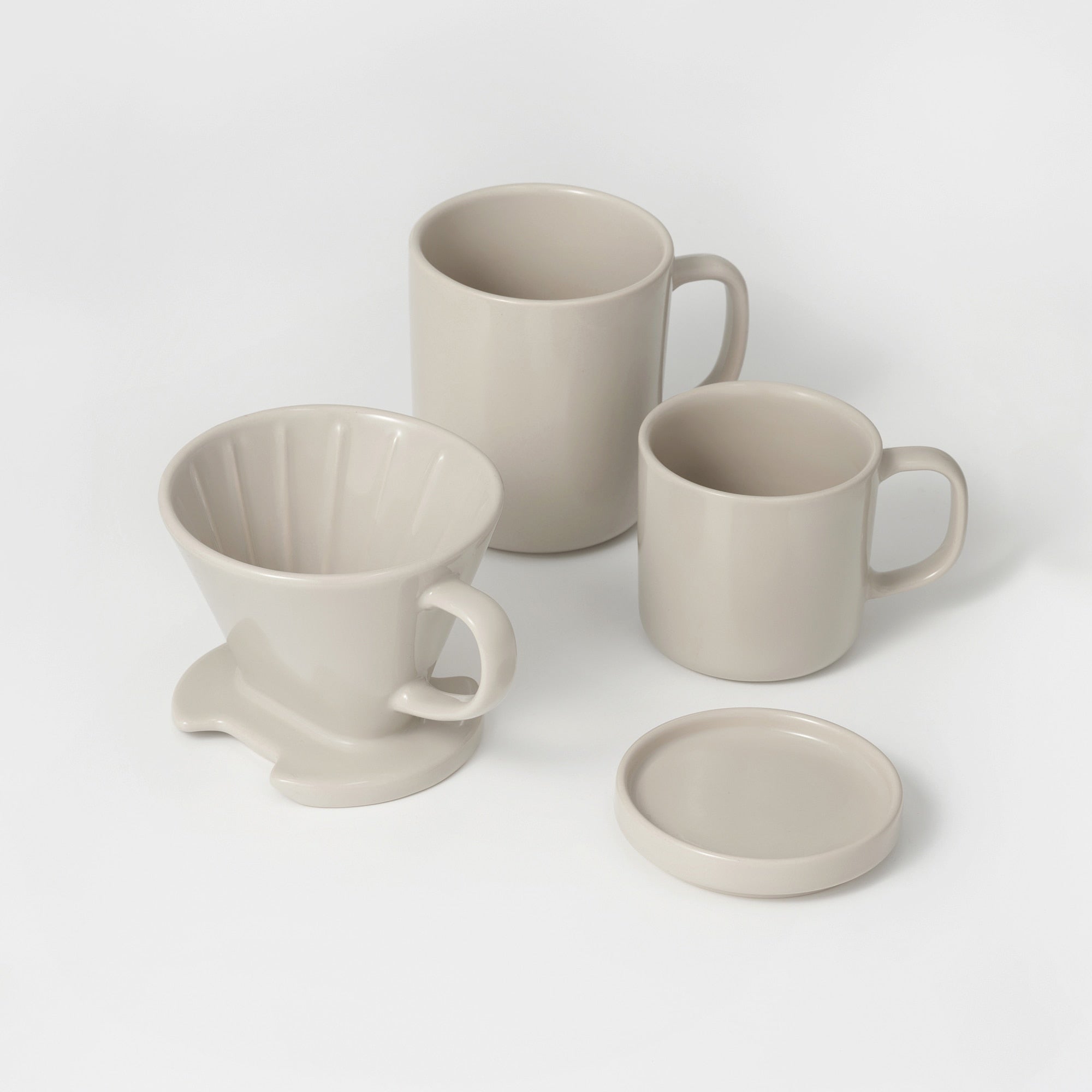 Stoneware Multi Saucer - Gray Beige