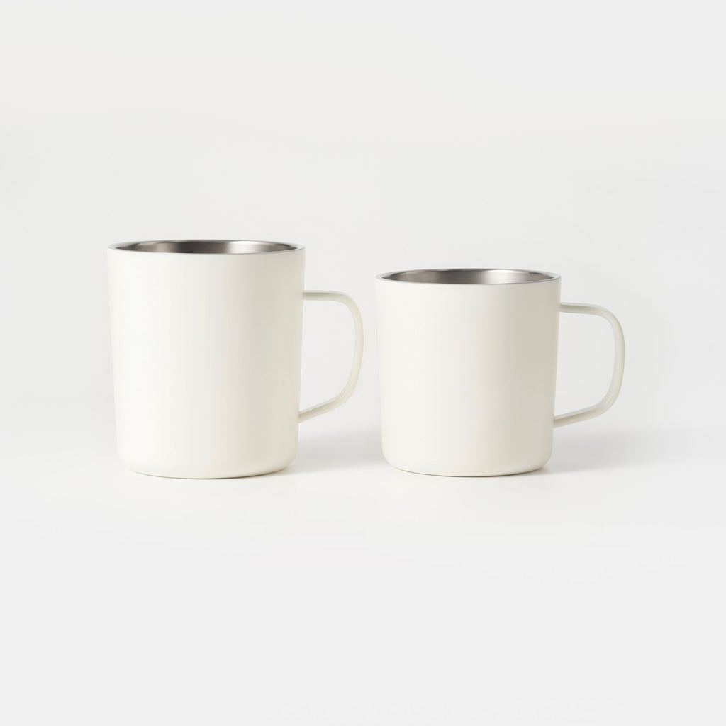 Stainless Steel Mug Cup - White 12.8 fl oz