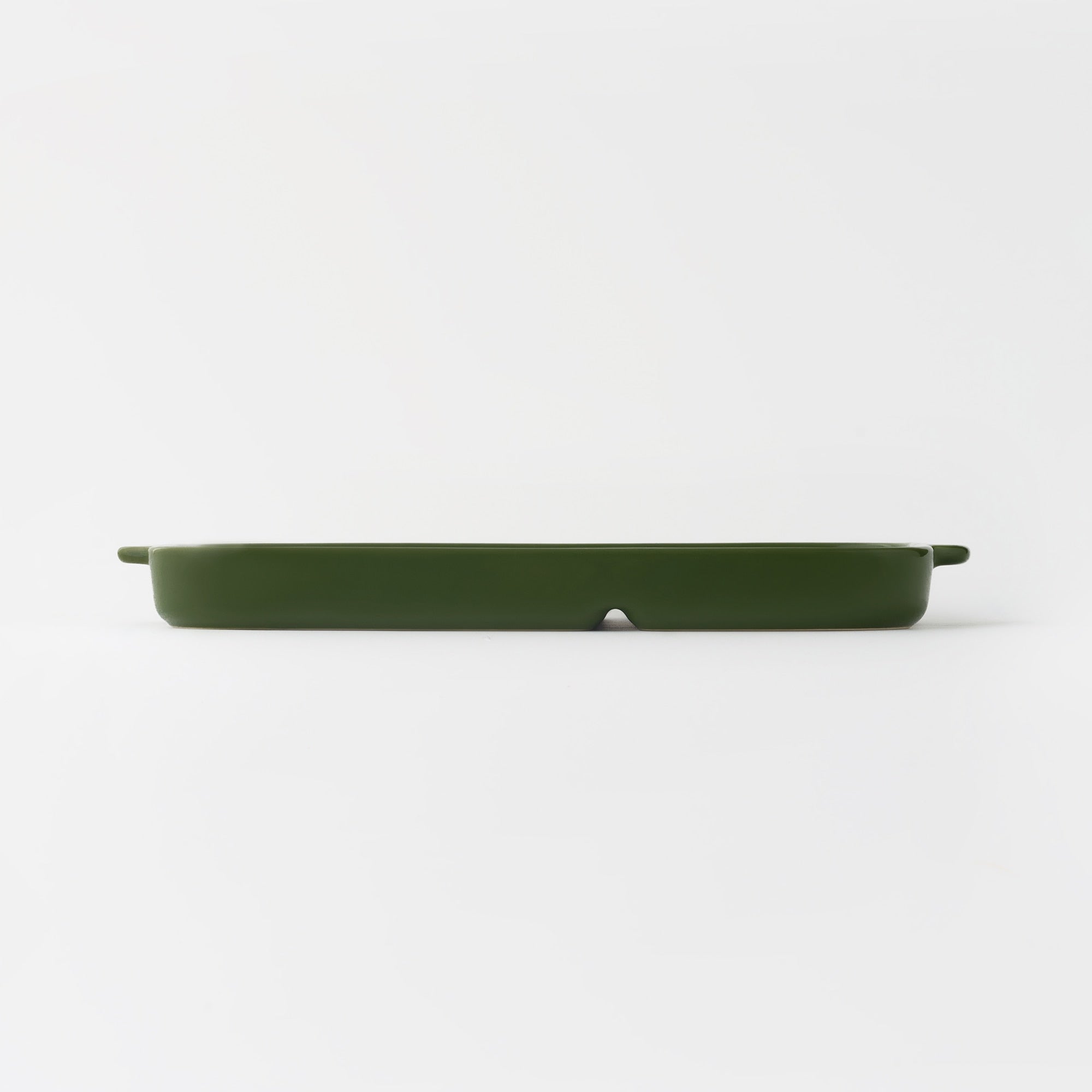 Stoneware Divided Plate - Green