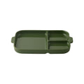 Stoneware Divided Plate - Green