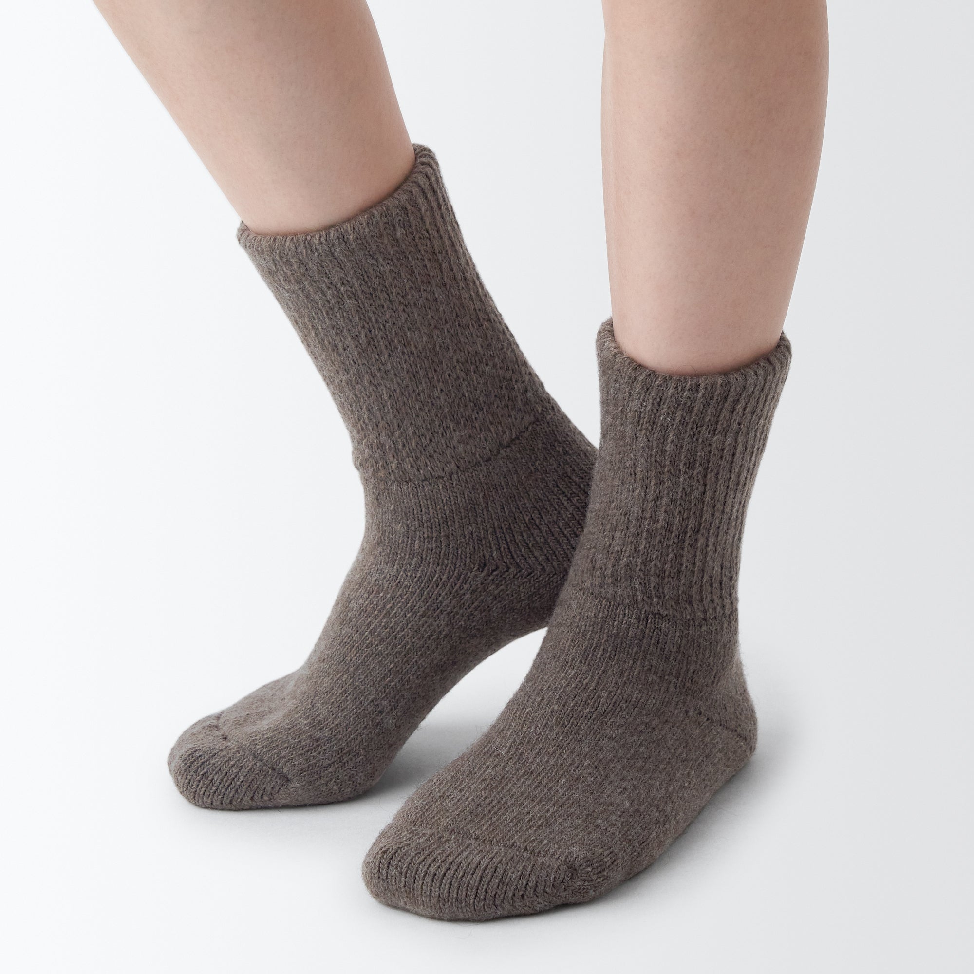 Loose Top Yak Blend Wool Cozy Socks