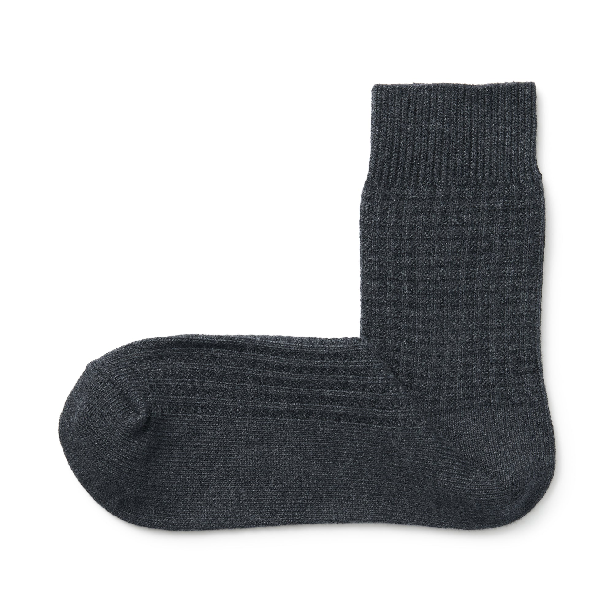 Right Angle Waffle Short Socks