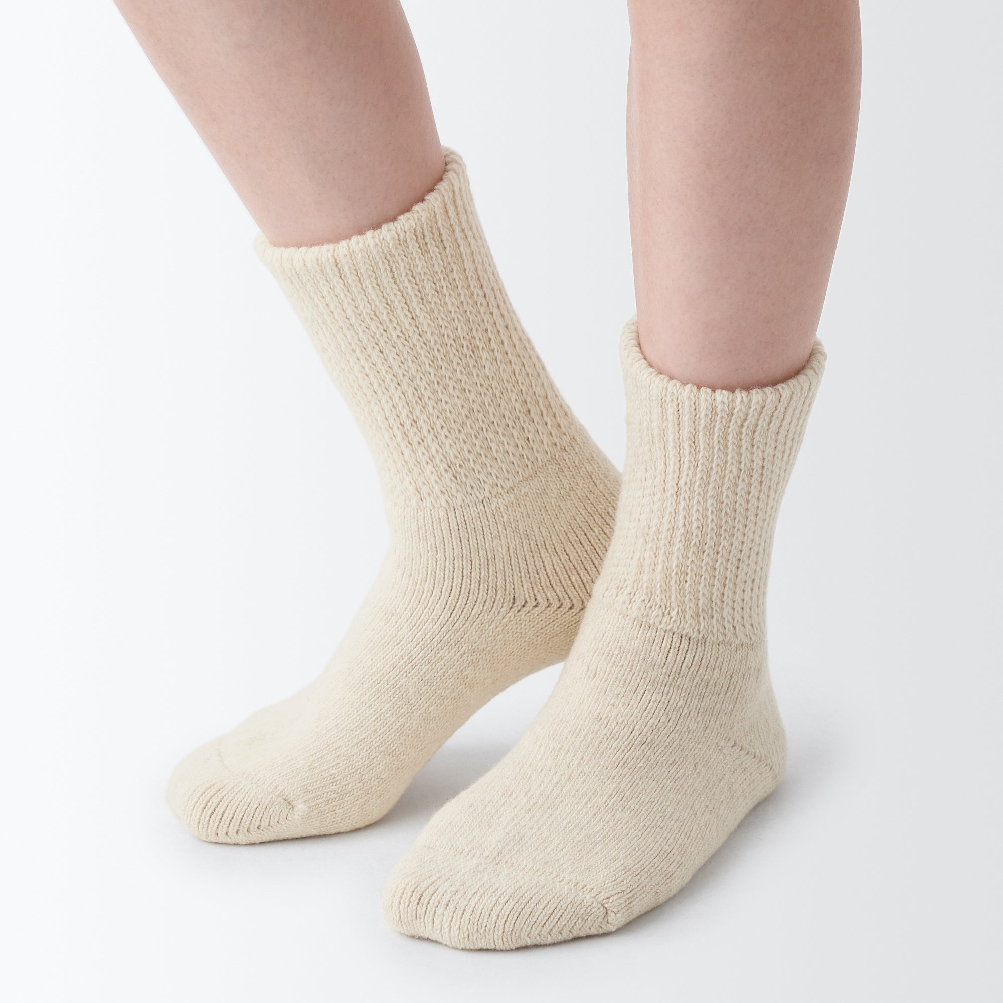 Loose Top Yak Blend Wool Cozy Socks