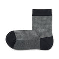 Right Angle Loose Top Short Socks - Houndstooth Pattern