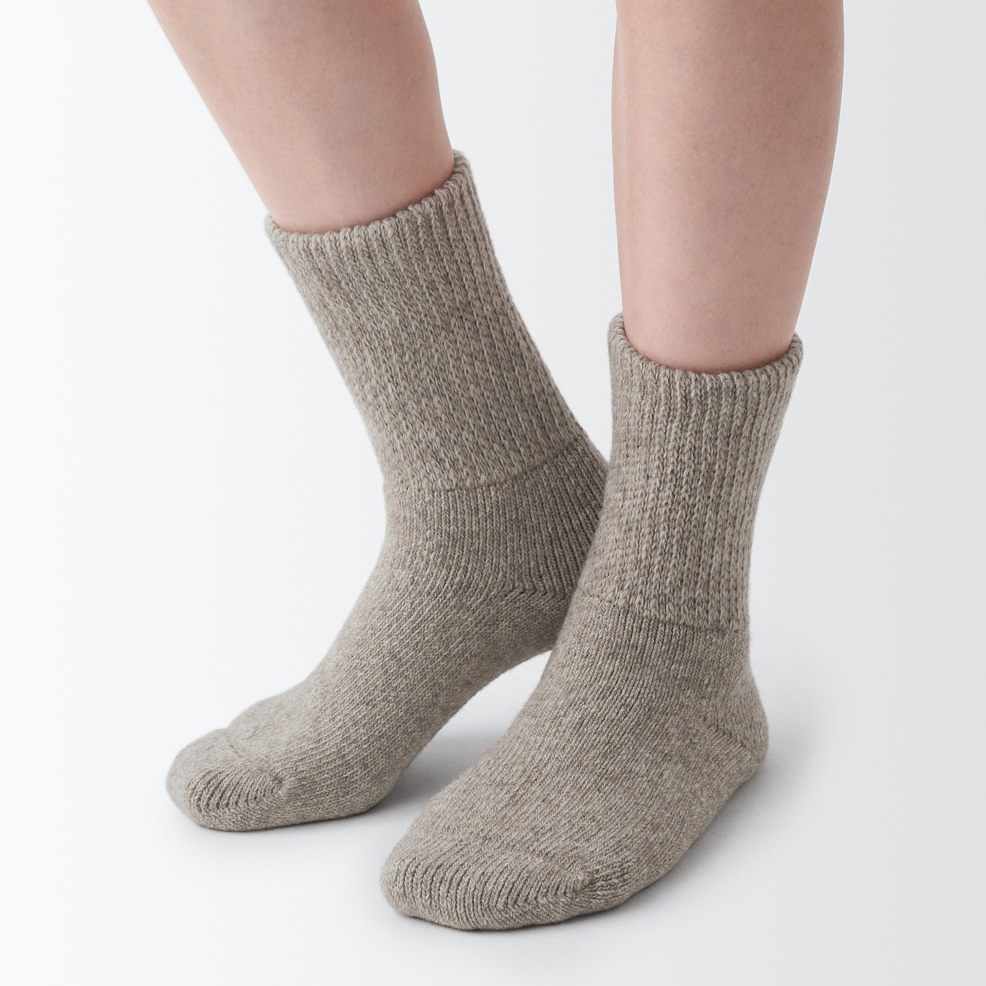 Loose Top Yak Blend Wool Cozy Socks