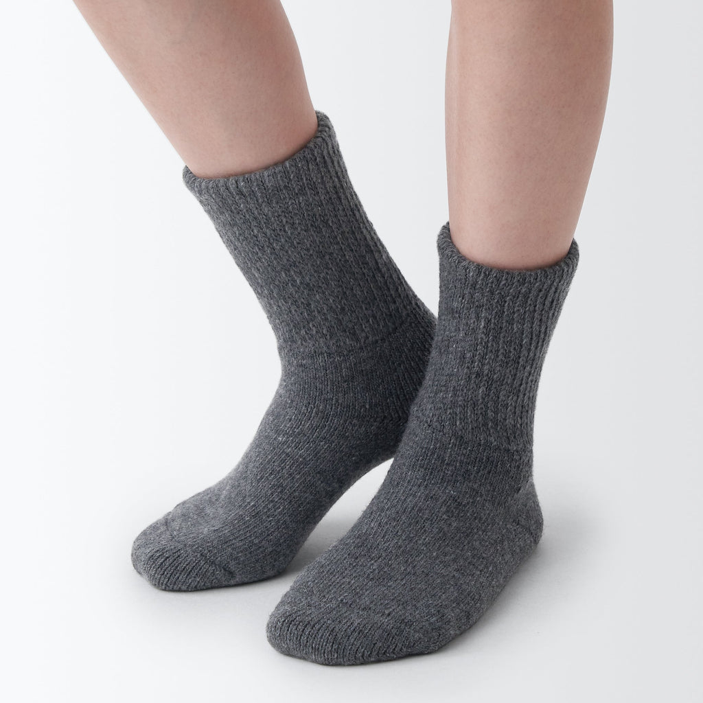 Loose Top Yak Blend Wool Cozy Socks