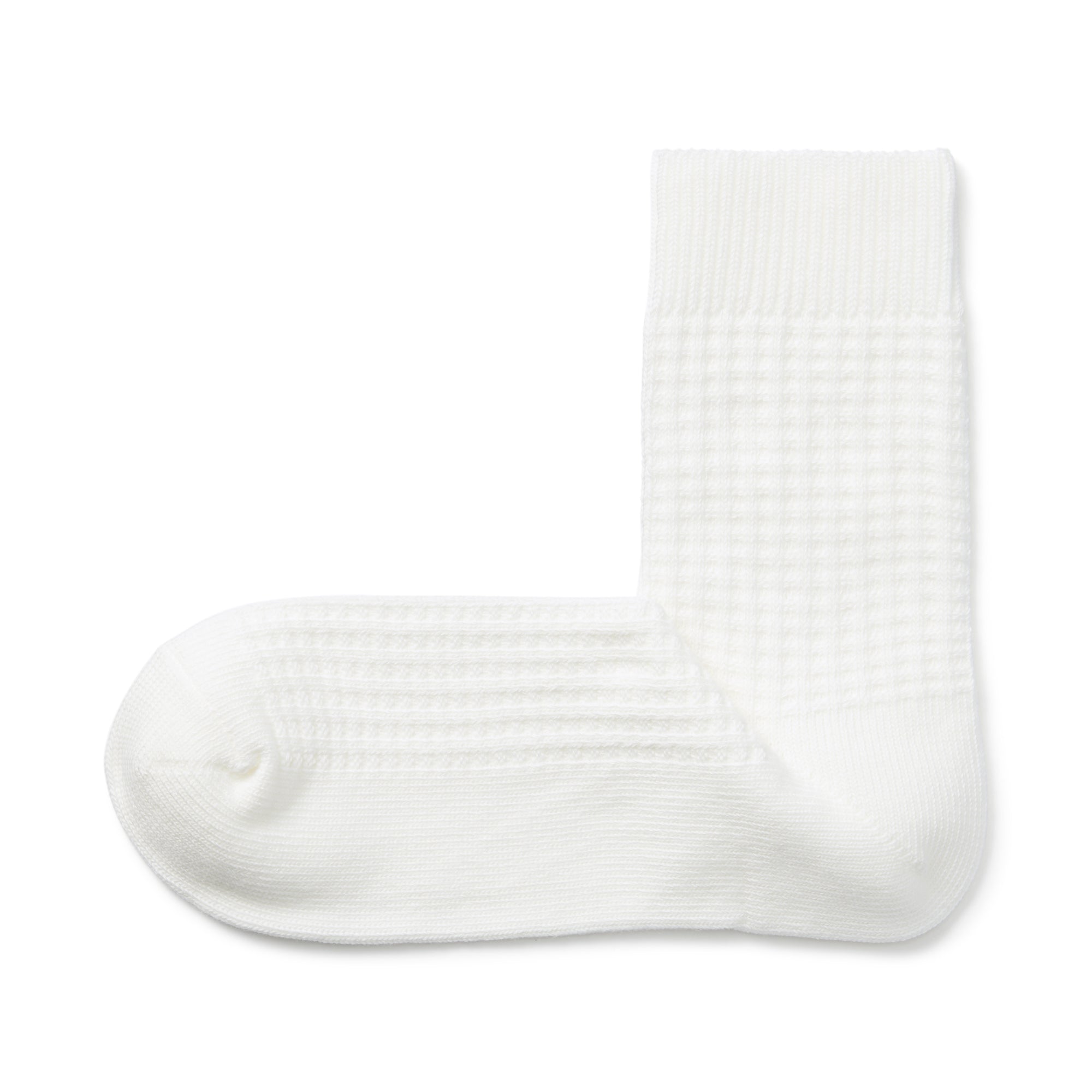 Right Angle Waffle Short Socks