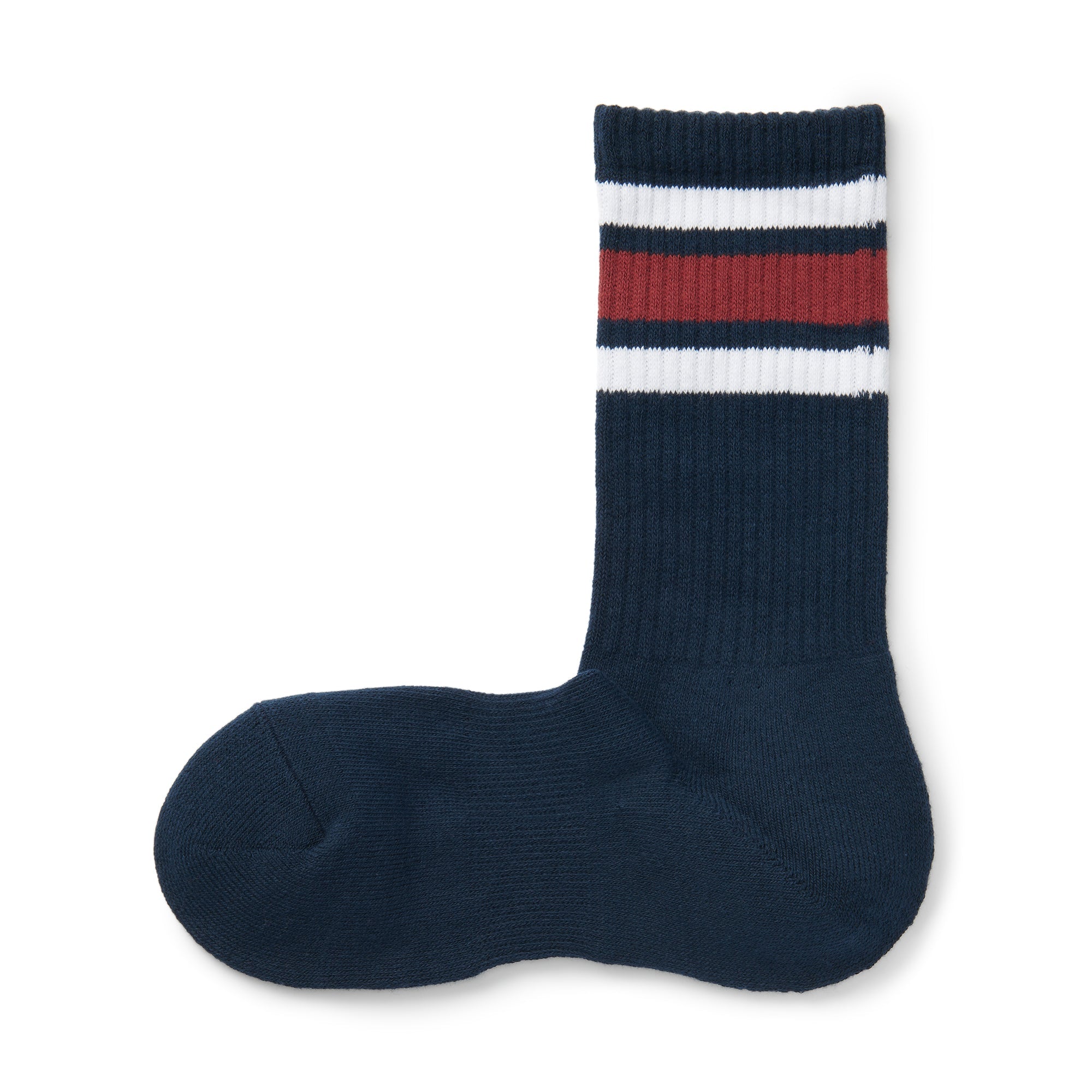 Right Angle Pile Striped Socks