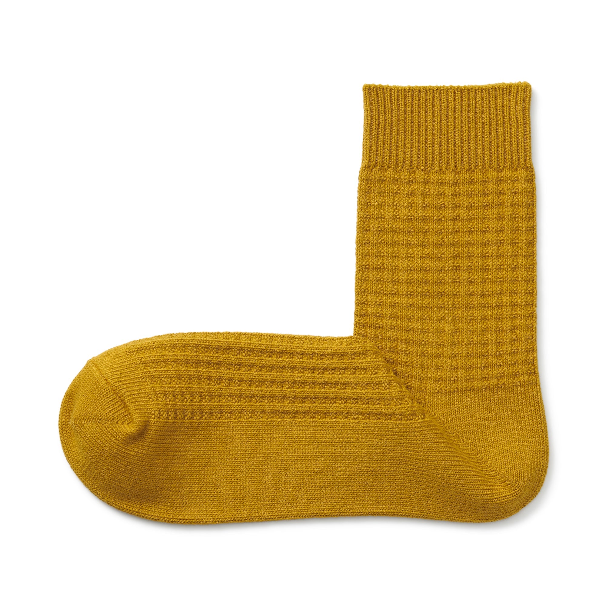 Right Angle Waffle Short Socks