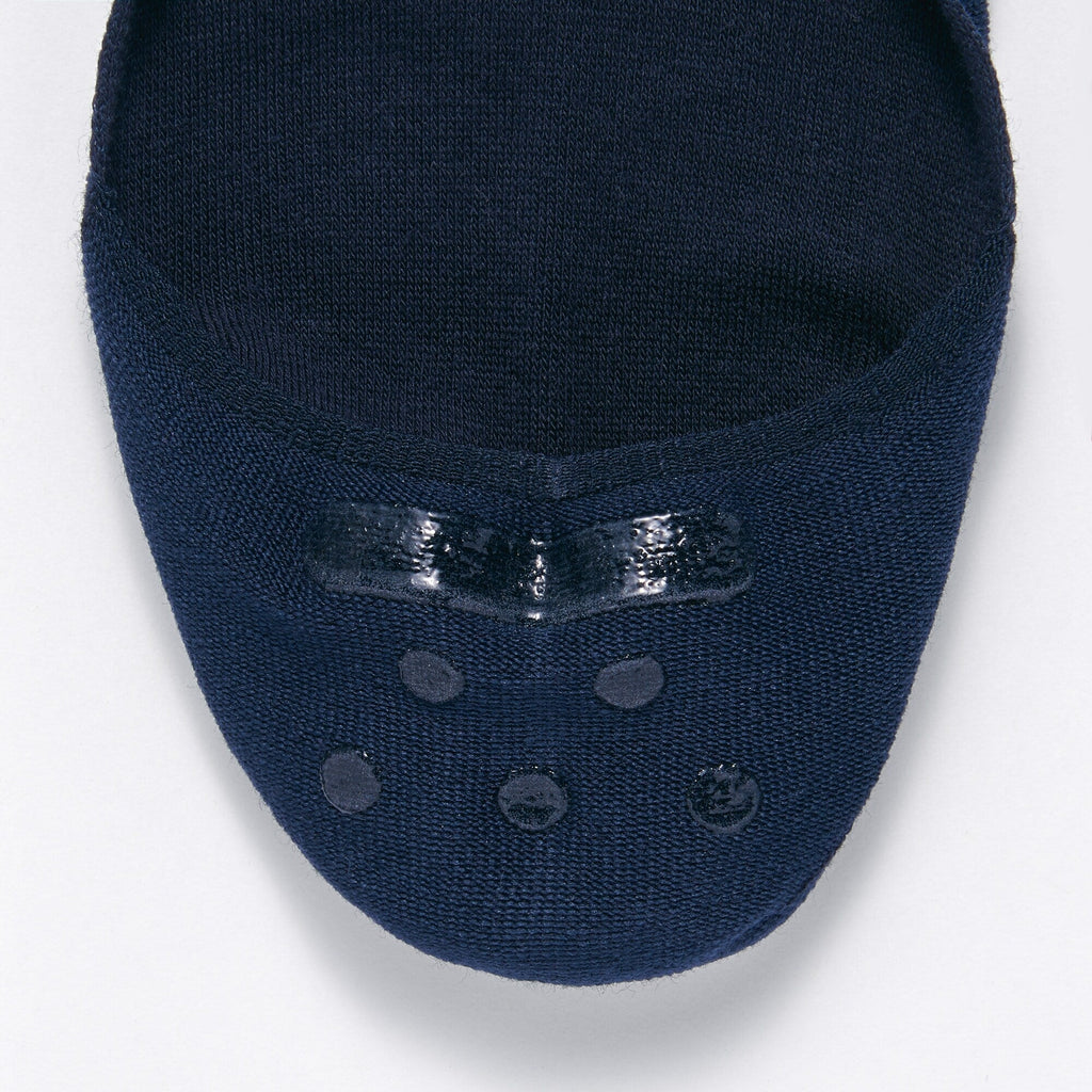 Thin No Show Socks with Heel Grips 25-29cm