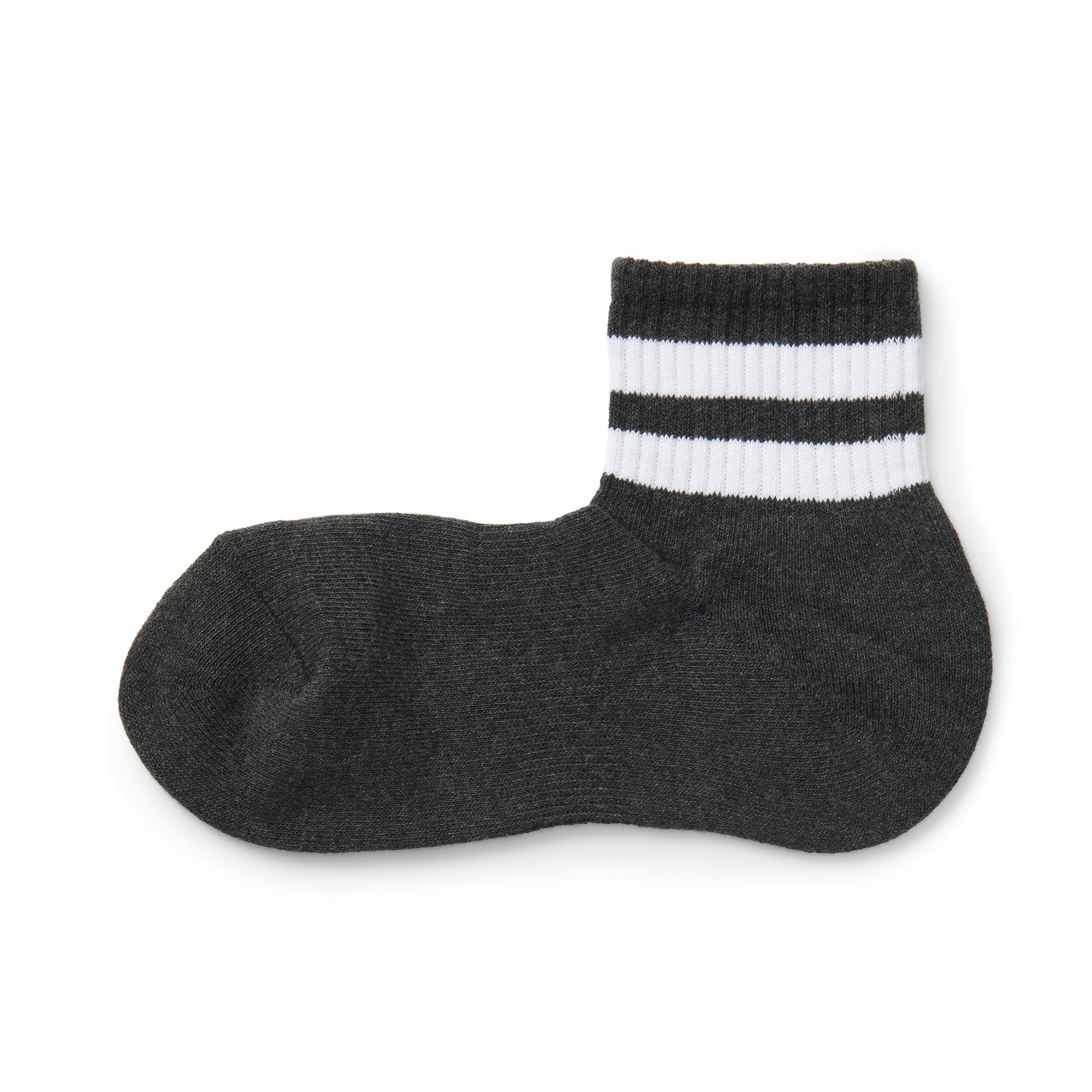 Right Angle Pile Short Socks - Stripe