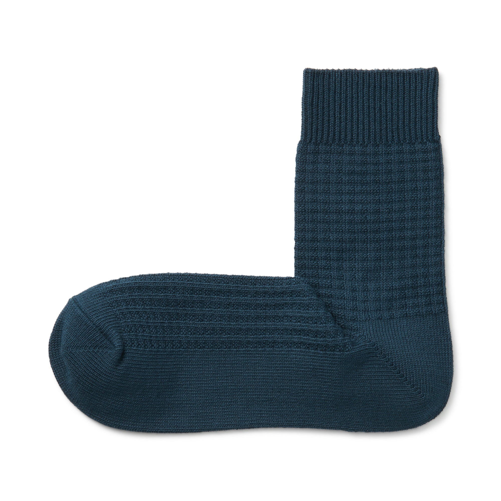 Right Angle Waffle Short Socks