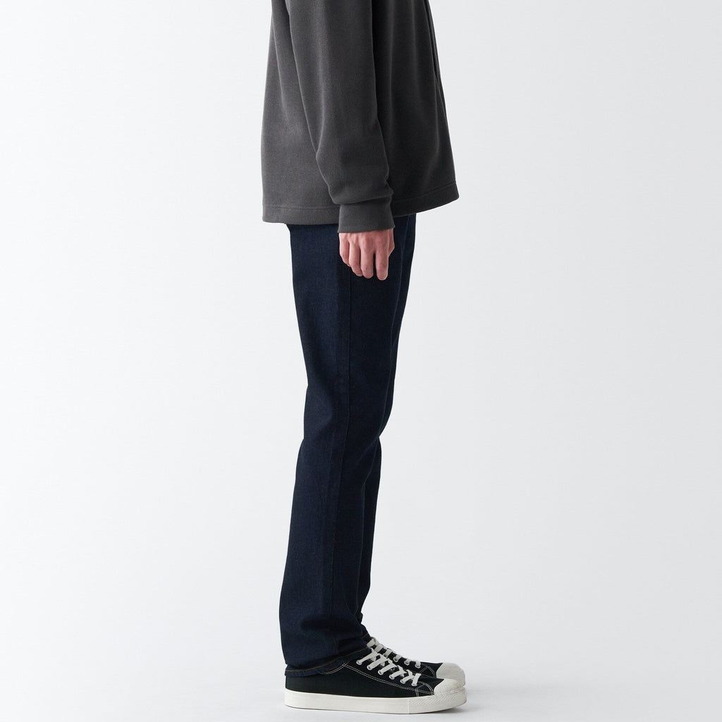 Men's Stretch Denim Slim Pants Dark Navy (L 30inch / 76cm)