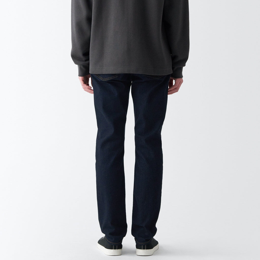 Men's Stretch Denim Slim Pants Dark Navy (L 30inch / 76cm)