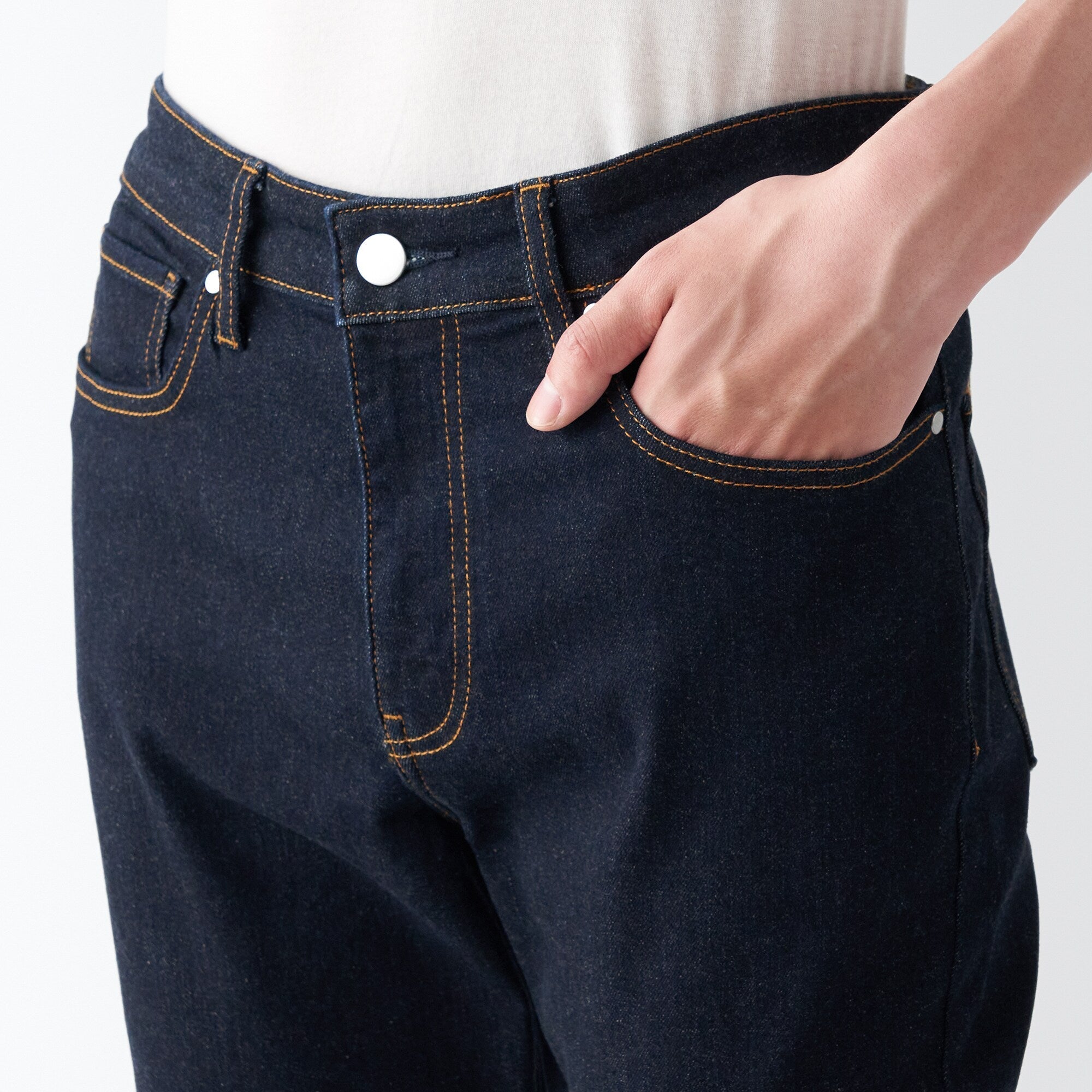 Men's Super Stretch Denim Skinny Pants Dark Navy (L30)