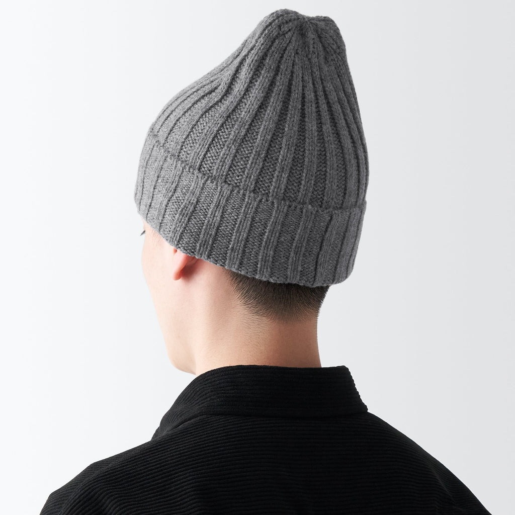 Wool Ribbed Beanie