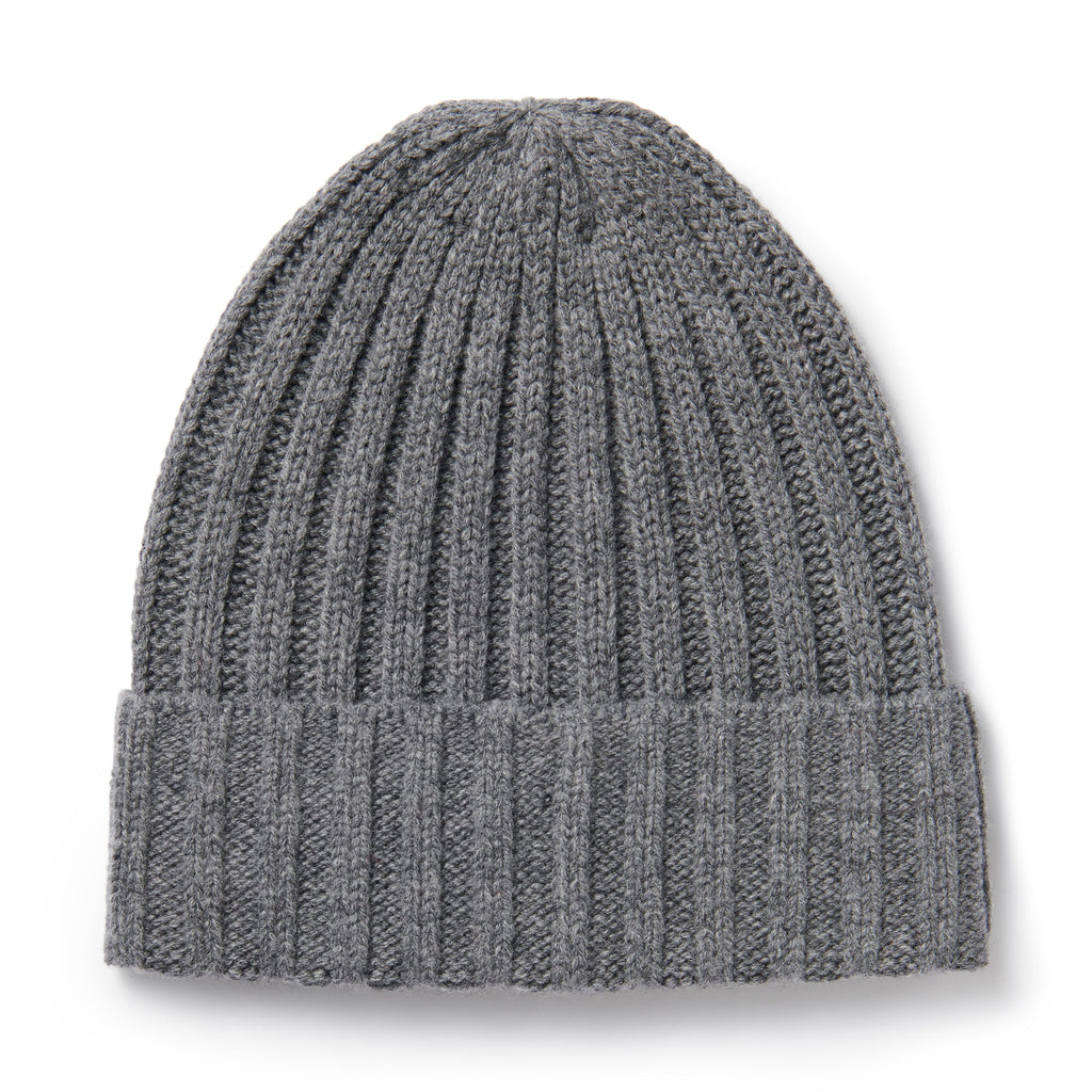Wool Ribbed Beanie