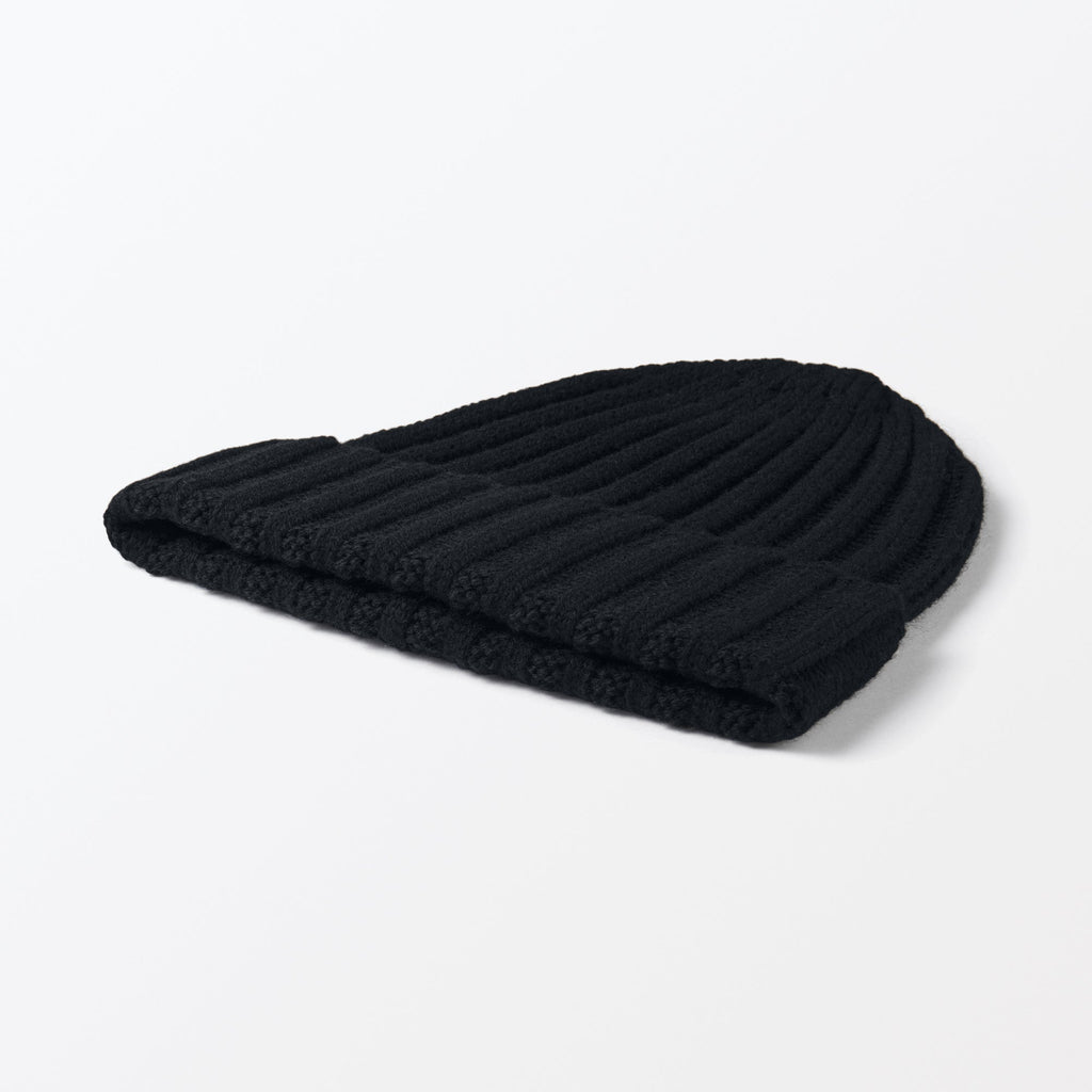 Wool Ribbed Beanie
