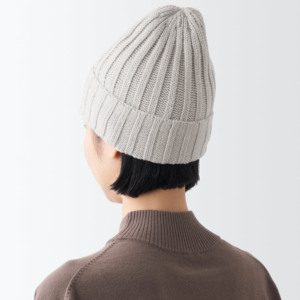 Wool Ribbed Beanie