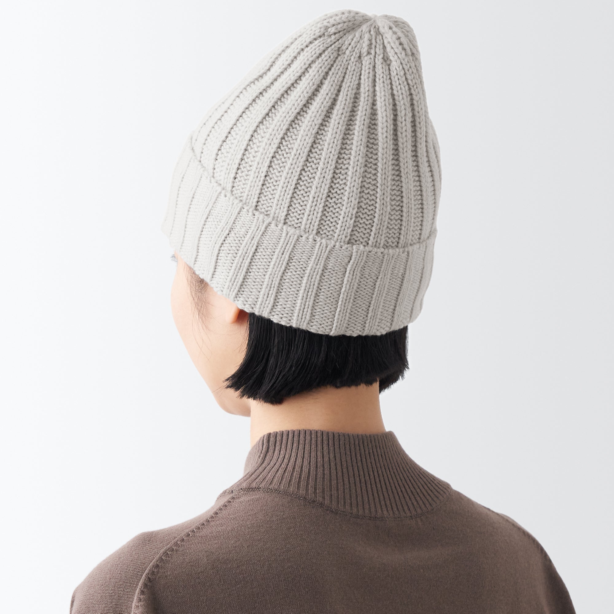 Wool Ribbed Beanie